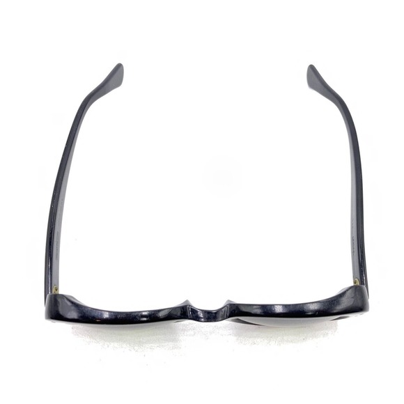 Buttafarri NY Vintage Falco Black Round Sunglasses Frames 140 Italy Men Women - Picture 3 of 12